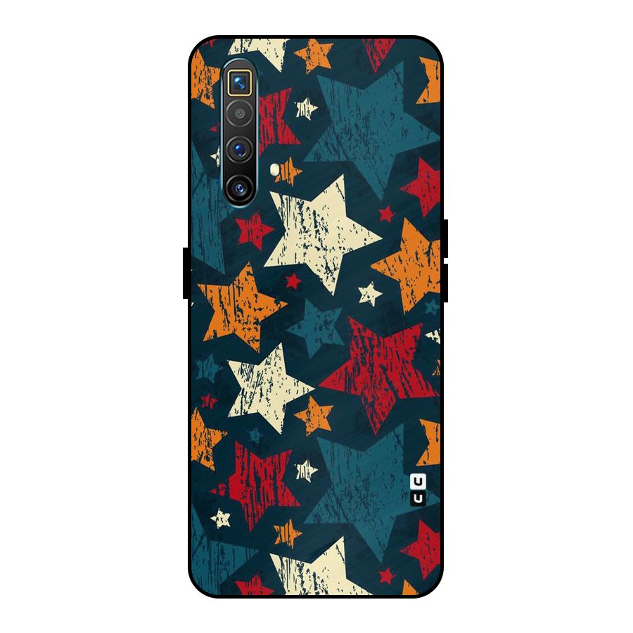 Rugged Star Design Metal Back Case for Realme X3