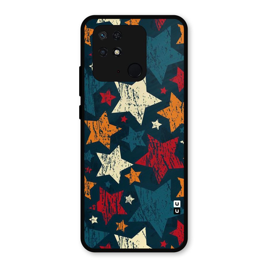 Rugged Star Design Metal Back Case for Redmi 10 Power