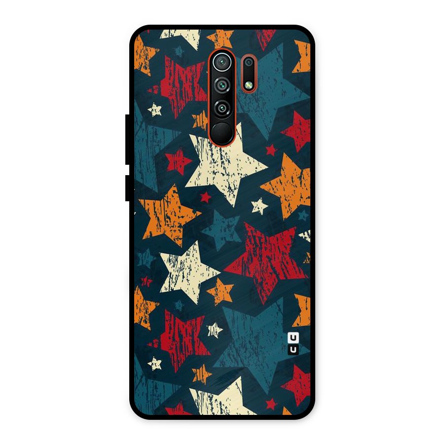 Rugged Star Design Metal Back Case for Redmi 9 Prime