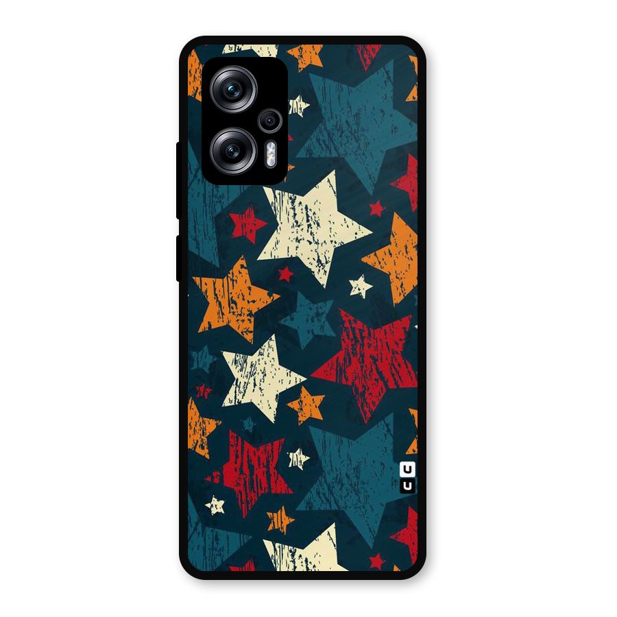 Rugged Star Design Metal Back Case for Redmi K50i