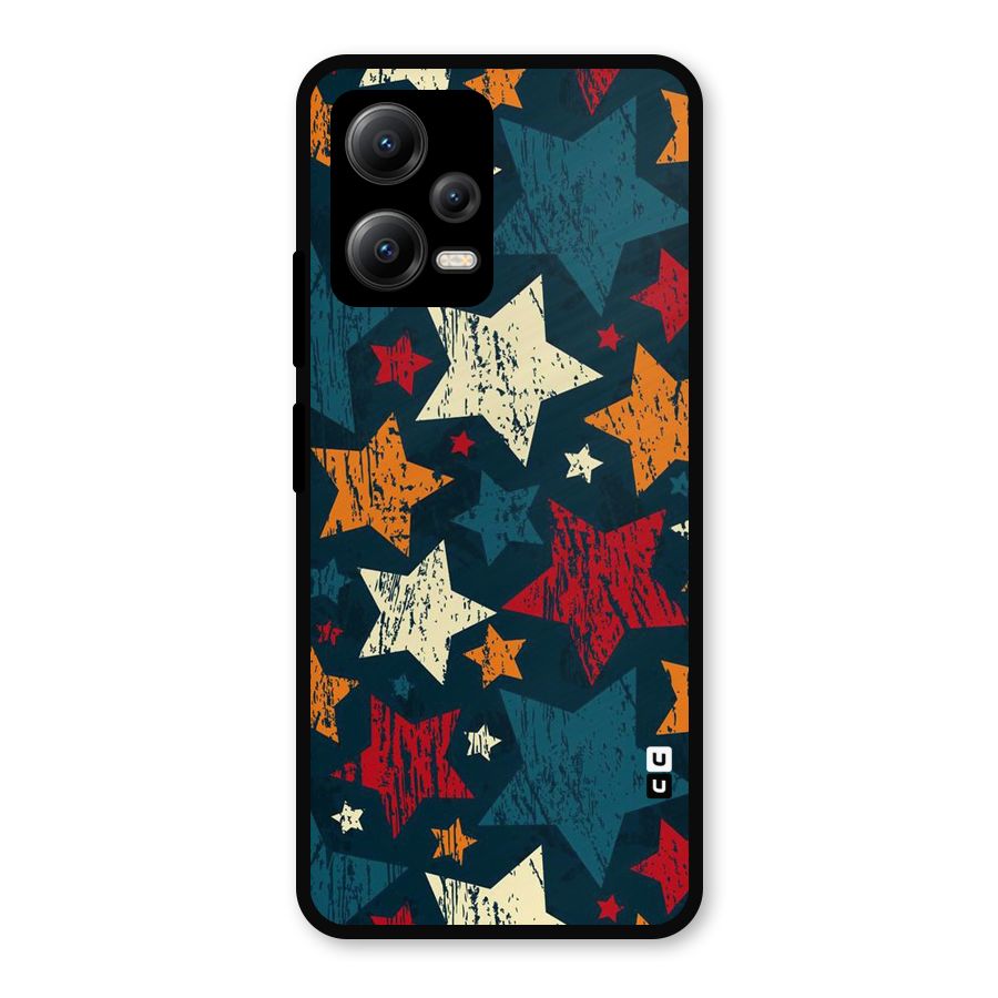 Rugged Star Design Metal Back Case for Redmi Note 12 5G