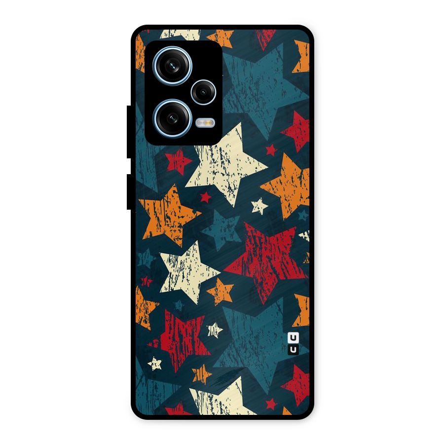 Rugged Star Design Metal Back Case for Redmi Note 12 Pro