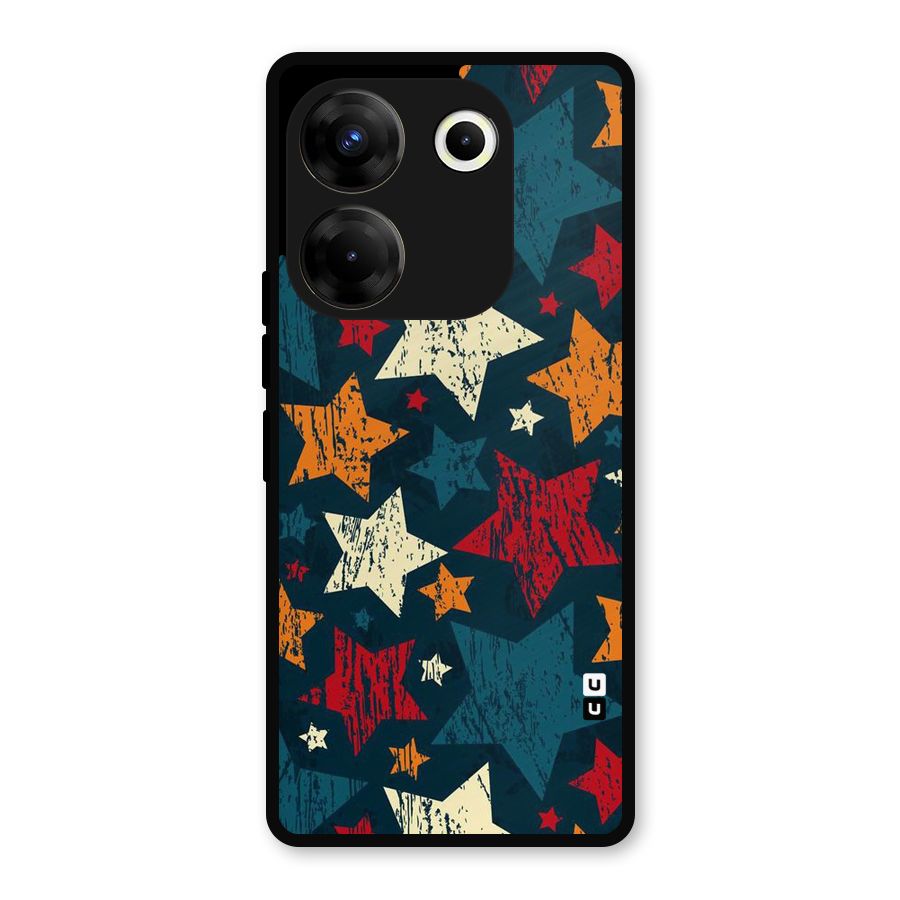 Rugged Star Design Metal Back Case for Tecno Camon 20