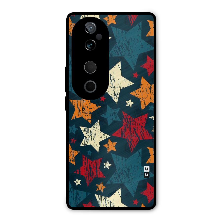 Rugged Star Design Metal Back Case for Vivo T3 Ultra