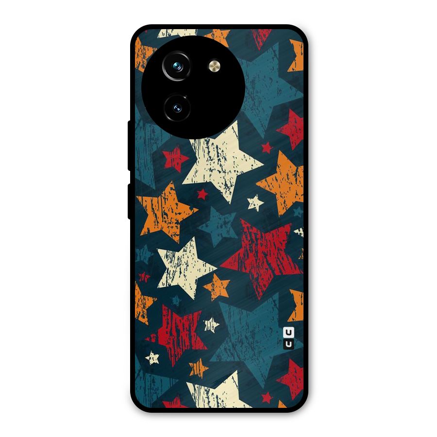 Rugged Star Design Metal Back Case for Vivo T3x