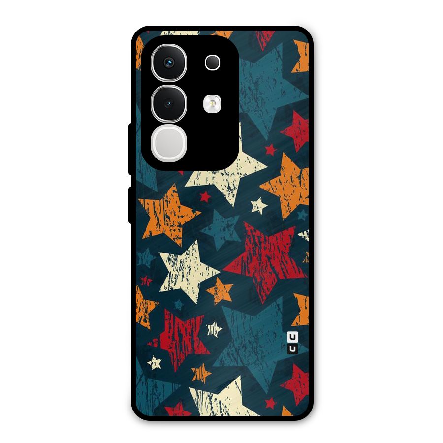 Rugged Star Design Metal Back Case for Vivo T4x