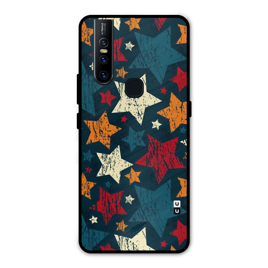 Rugged Star Design Metal Back Case for Vivo V15