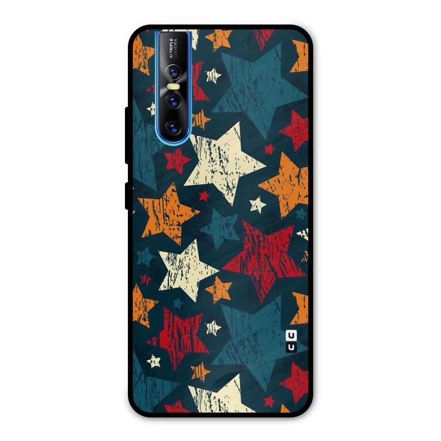 Rugged Star Design Metal Back Case for Vivo V15 Pro