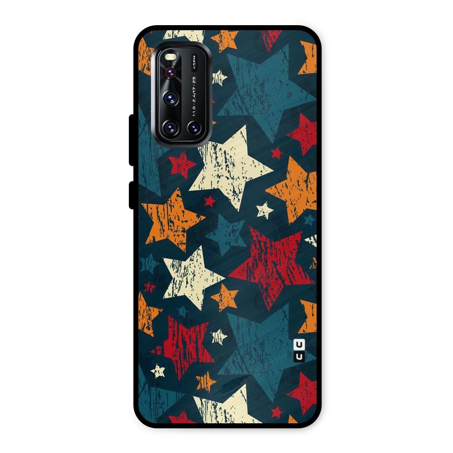 Rugged Star Design Metal Back Case for Vivo V19