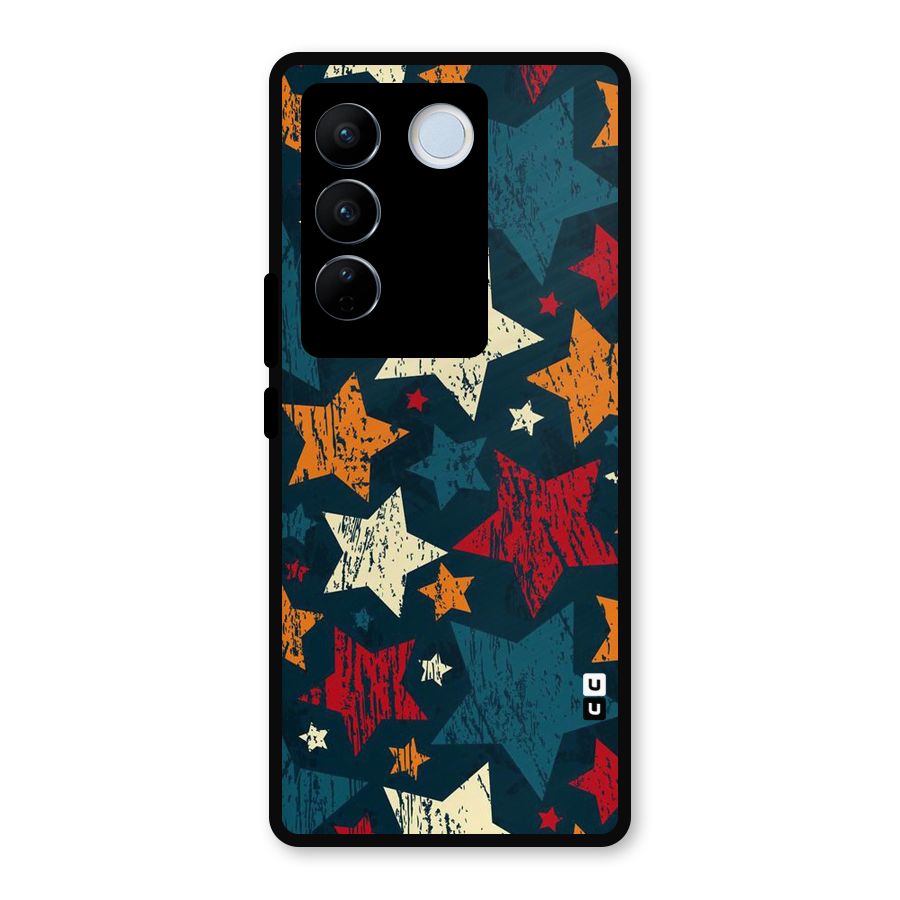 Rugged Star Design Metal Back Case for Vivo V27