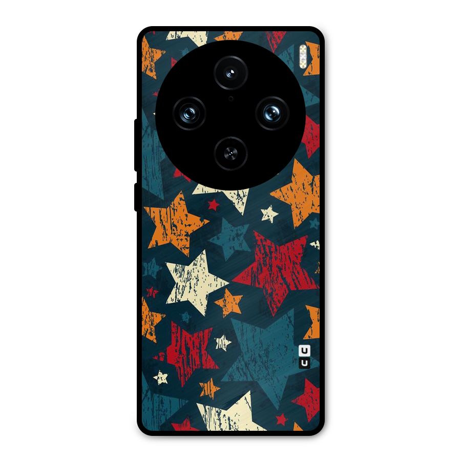 Rugged Star Design Metal Back Case for Vivo X100 Pro