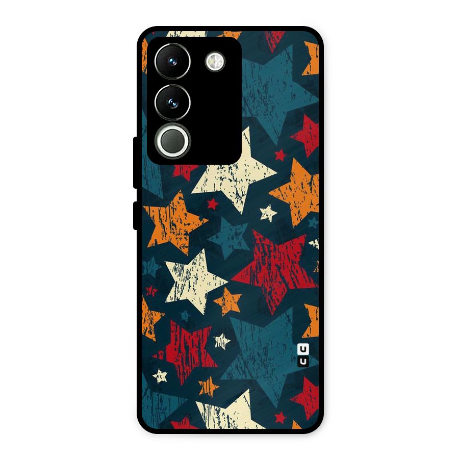 Rugged Star Design Metal Back Case for Vivo Y200