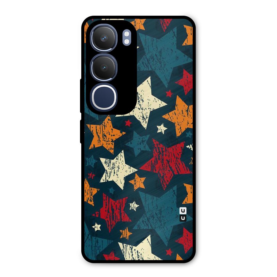 Rugged Star Design Metal Back Case for Vivo Y29
