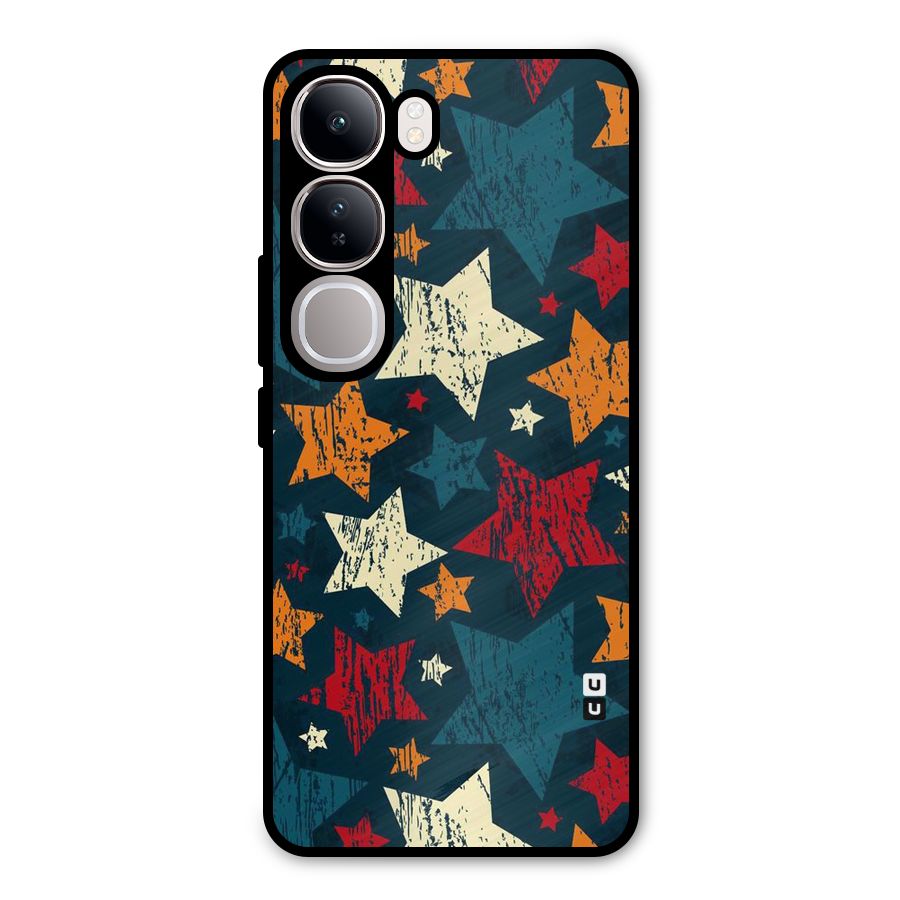 Rugged Star Design Metal Back Case for Vivo Y300