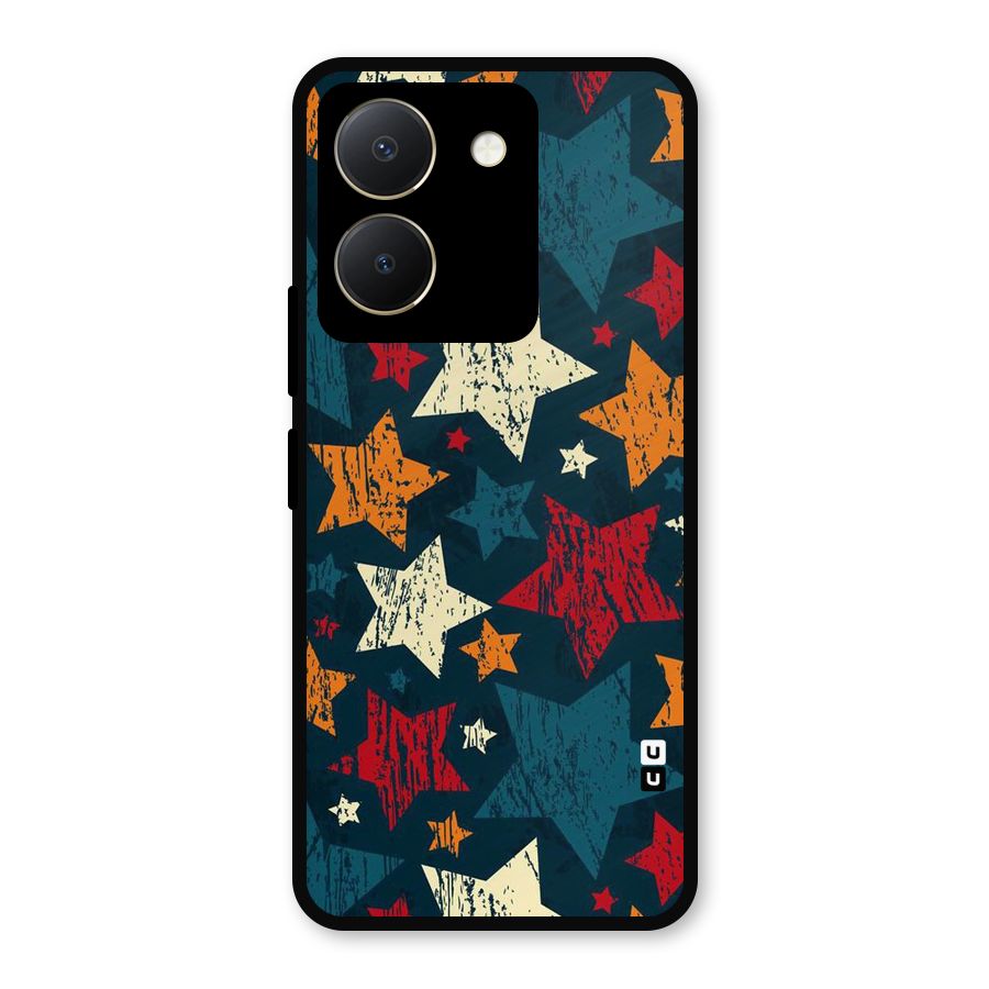 Rugged Star Design Metal Back Case for Vivo Y36