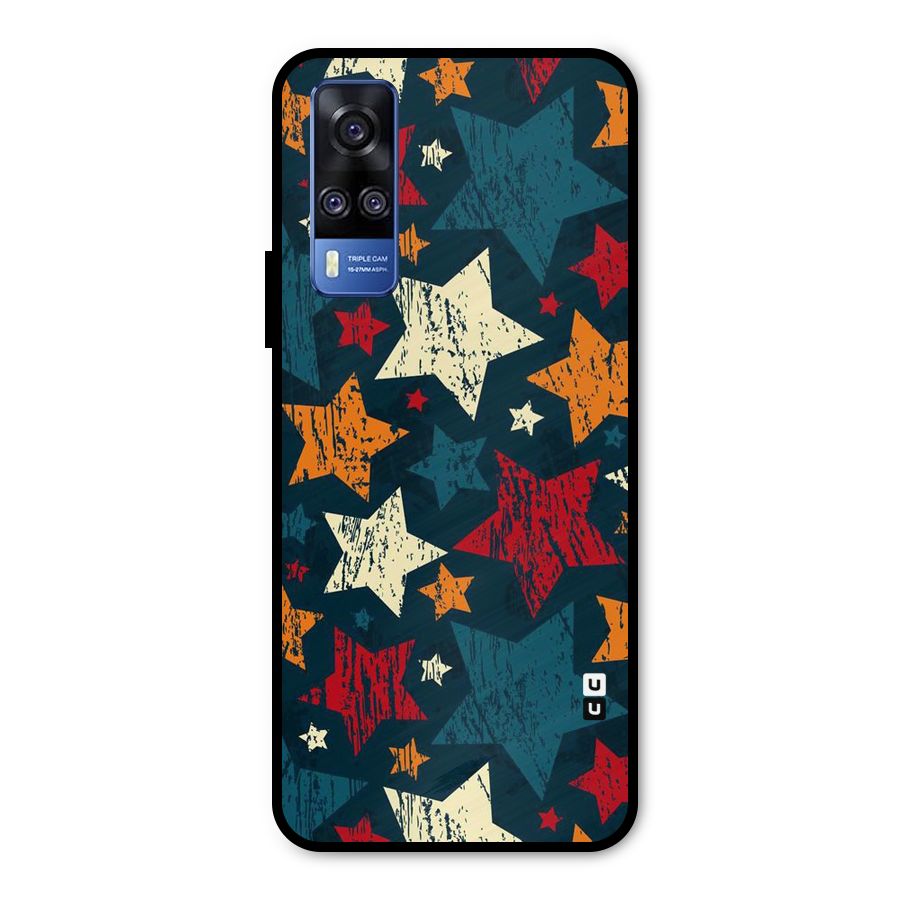 Rugged Star Design Metal Back Case for Vivo Y51A