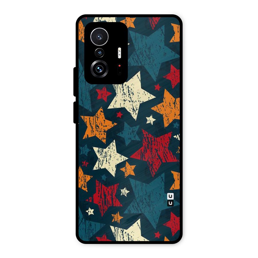Rugged Star Design Metal Back Case for Xiaomi 11T Pro