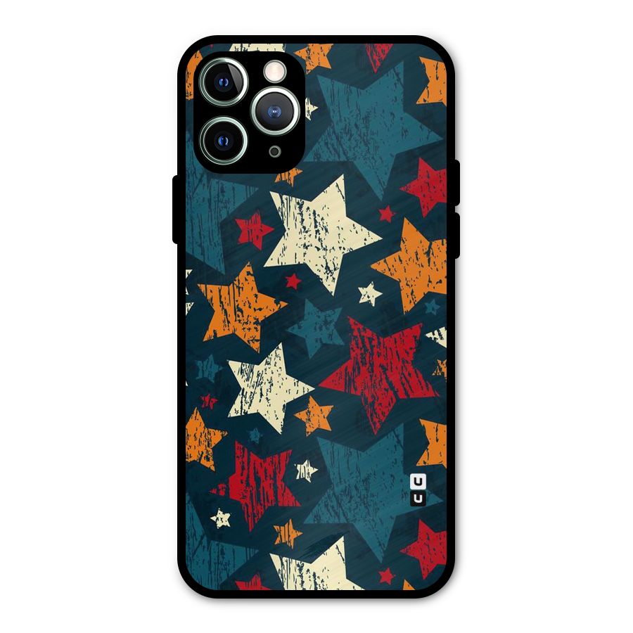 Rugged Star Design Metal Back Case for iPhone 11 Pro Max
