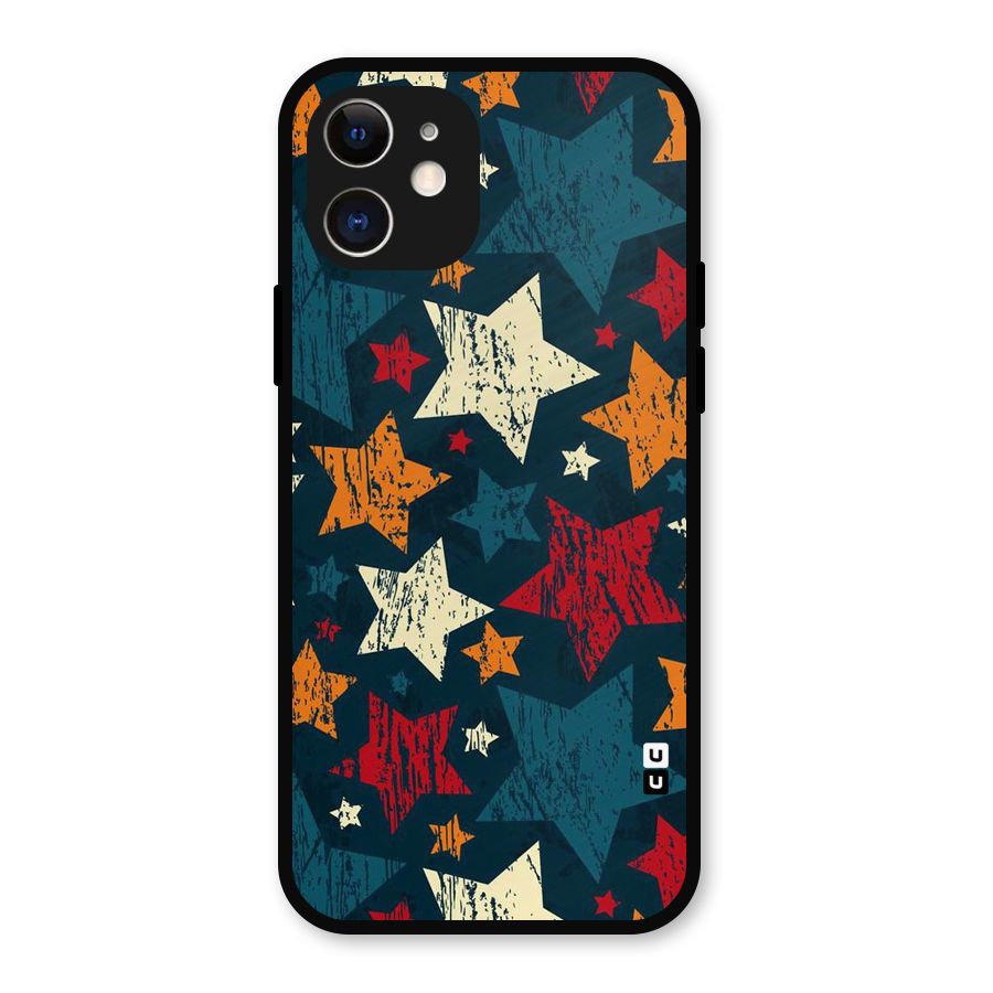 Rugged Star Design Metal Back Case for iPhone 12