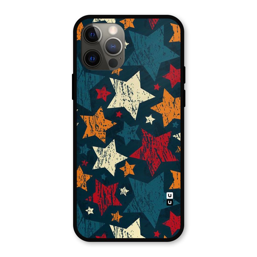 Rugged Star Design Metal Back Case for iPhone 12 Pro