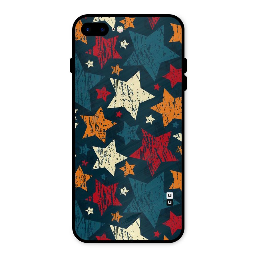 Rugged Star Design Metal Back Case for iPhone 8 Plus