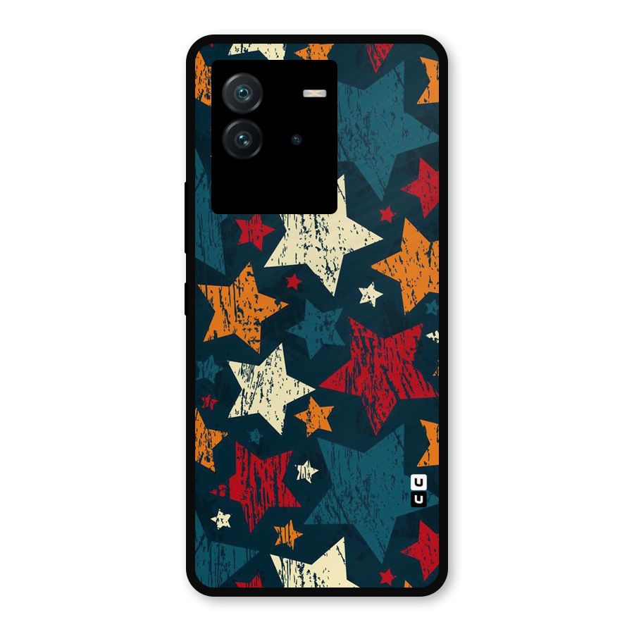 Rugged Star Design Metal Back Case for iQOO Neo 6 5G