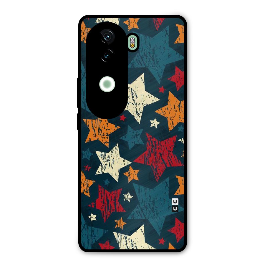 Rugged Star Design Metal Back Case for iQOO Z9s