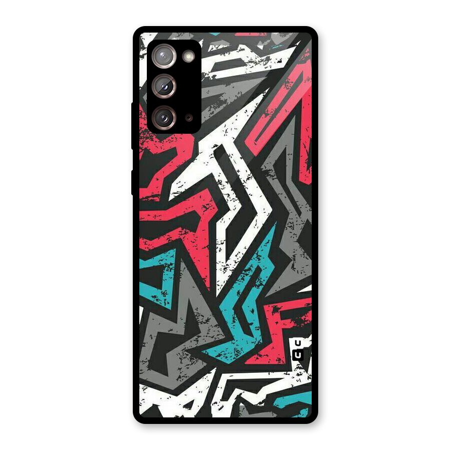 Rugged Strike Abstract Glass Back Case for Galaxy Note 20