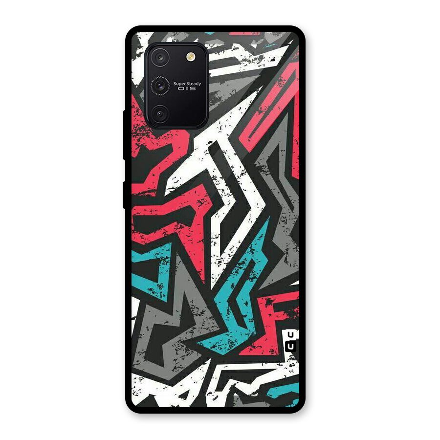 Rugged Strike Abstract Glass Back Case for Galaxy S10 Lite