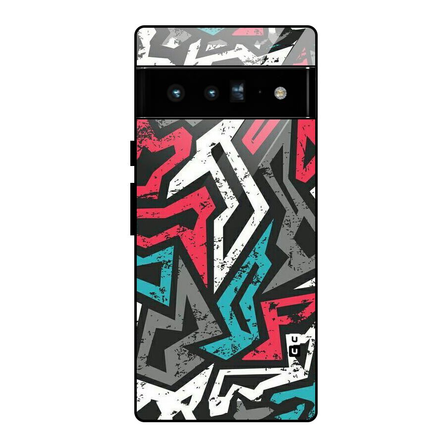 Rugged Strike Abstract Glass Back Case for Google Pixel 6 Pro