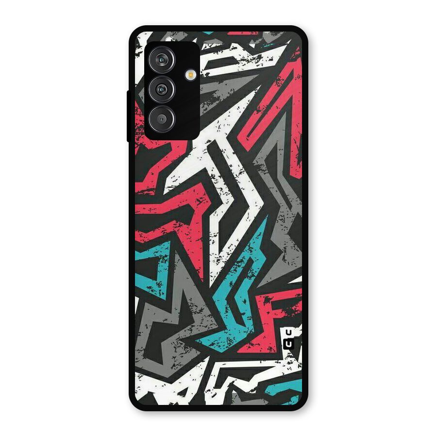 Rugged Strike Abstract Metal Back Case for Galaxy F13