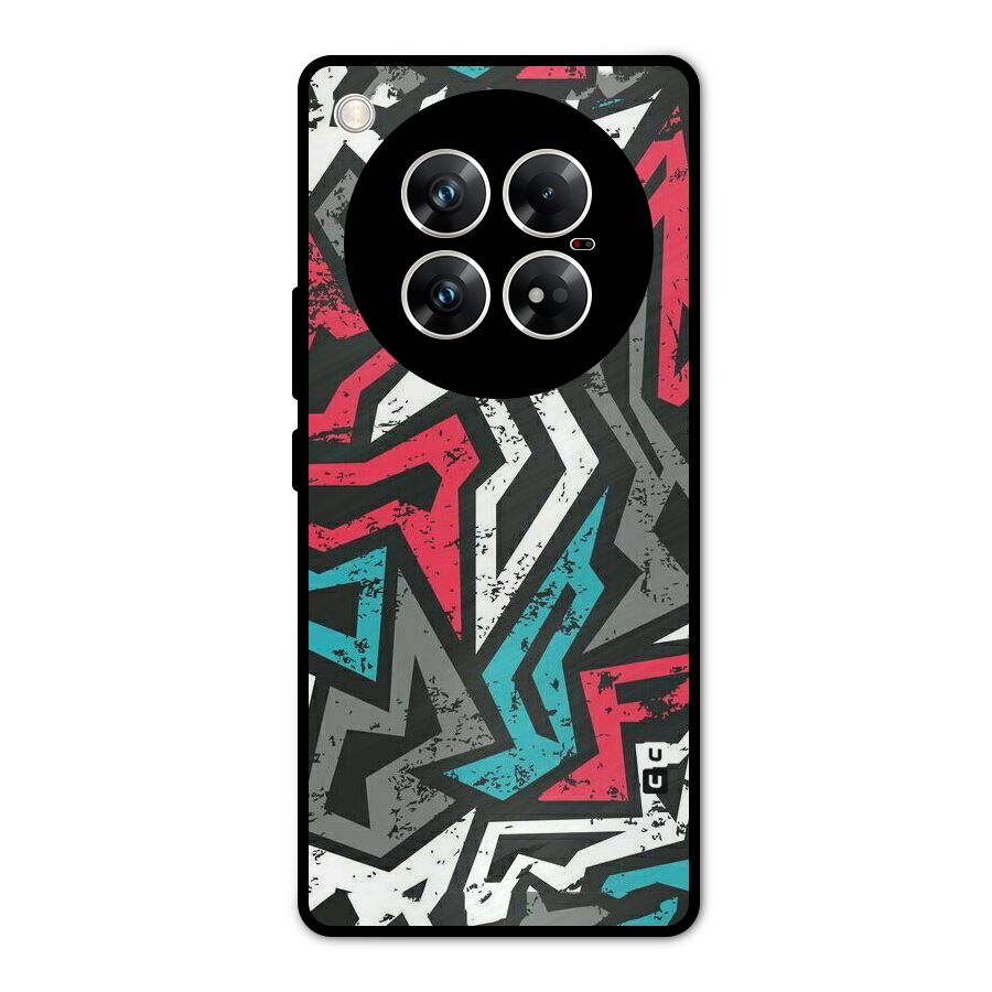 Rugged Strike Abstract Metal Back Case for Infinix Zero 40 5G