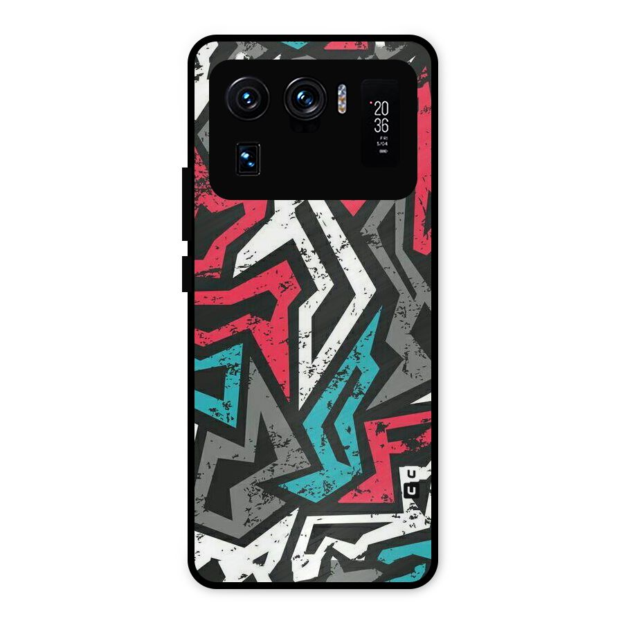 Rugged Strike Abstract Metal Back Case for Mi 11 Ultra