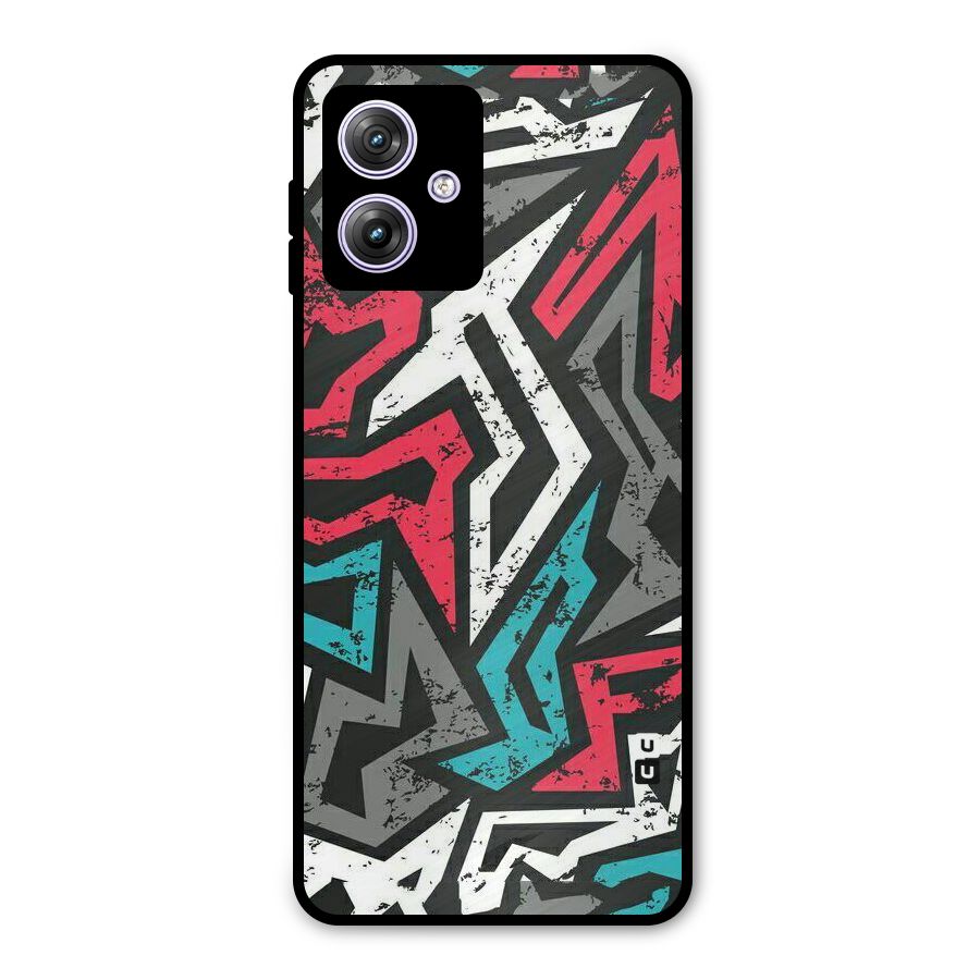 Rugged Strike Abstract Metal Back Case for Moto G64