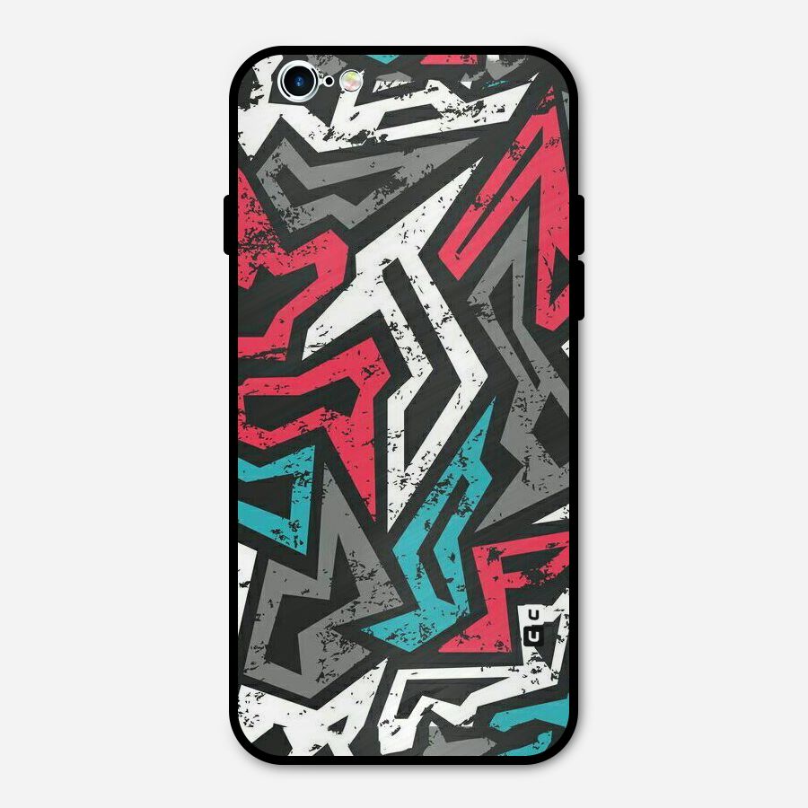 Rugged Strike Abstract Metal Back Case for iPhone 6 6s