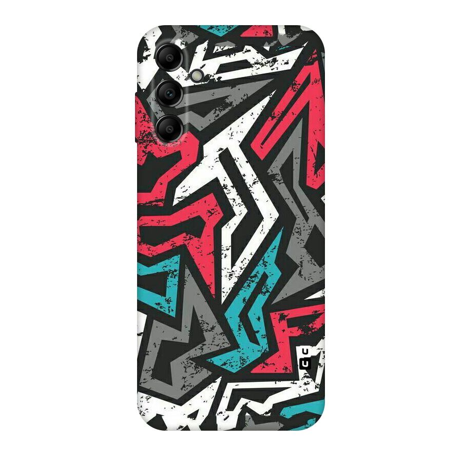Rugged Strike Abstract Original Polycarbonate Back Case for Galaxy A14 5G