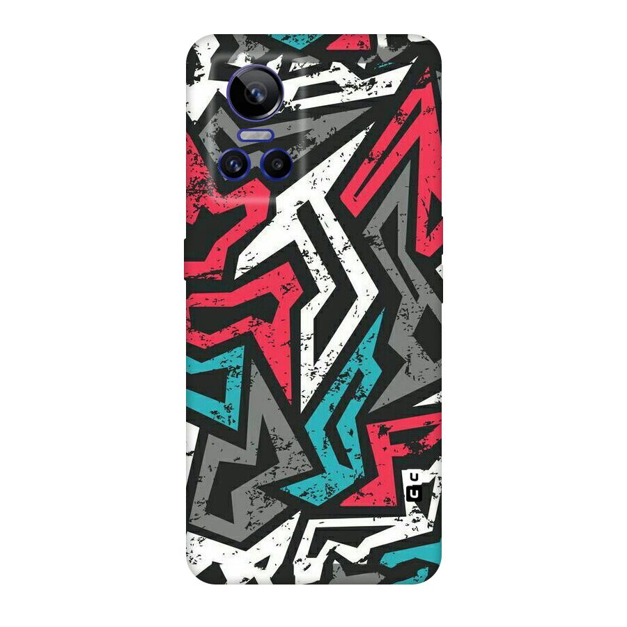 Rugged Strike Abstract Original Polycarbonate Back Case for Realme GT Neo 3