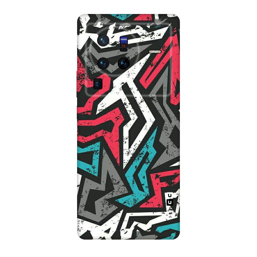 Rugged Strike Abstract Original Polycarbonate Back Case for Vivo X80