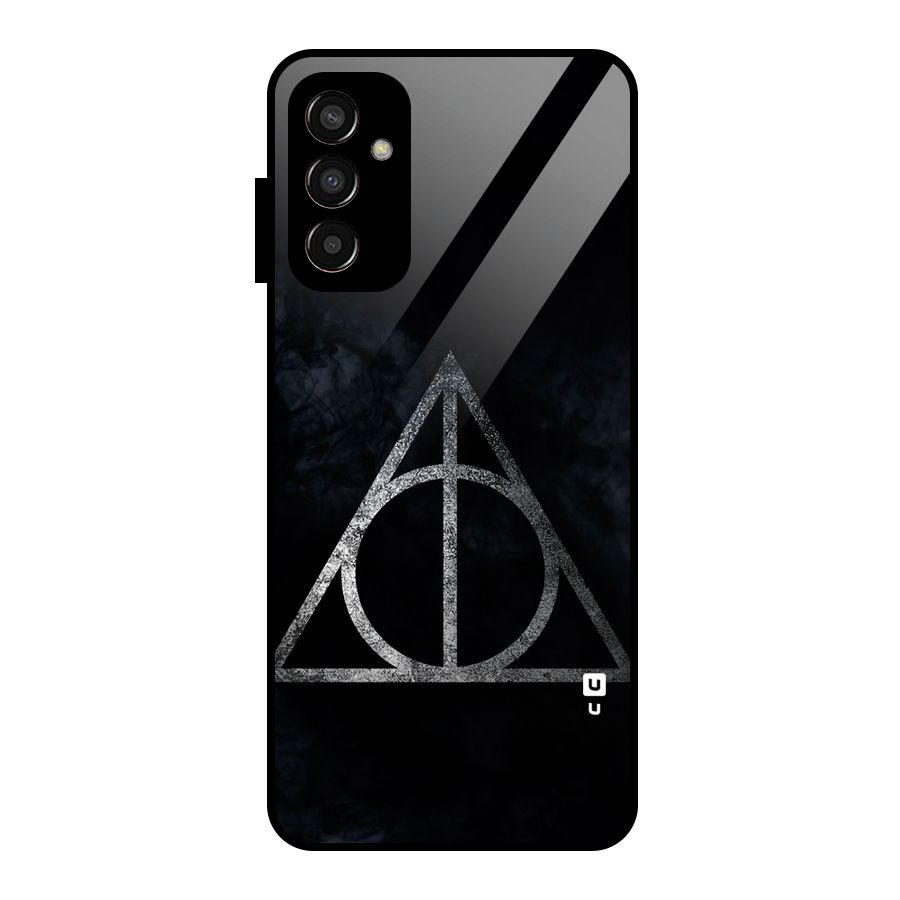 Rugged Triangle Design Glass Back Case for Galaxy F13