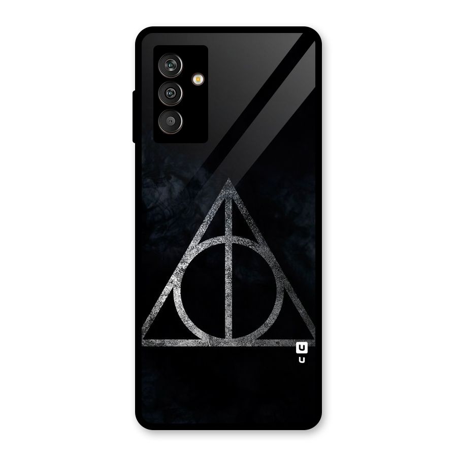 Rugged Triangle Design Glass Back Case for Galaxy M13