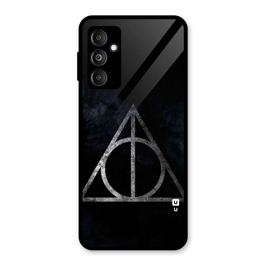 Rugged Triangle Design Glass Back Case for Galaxy M14 5G