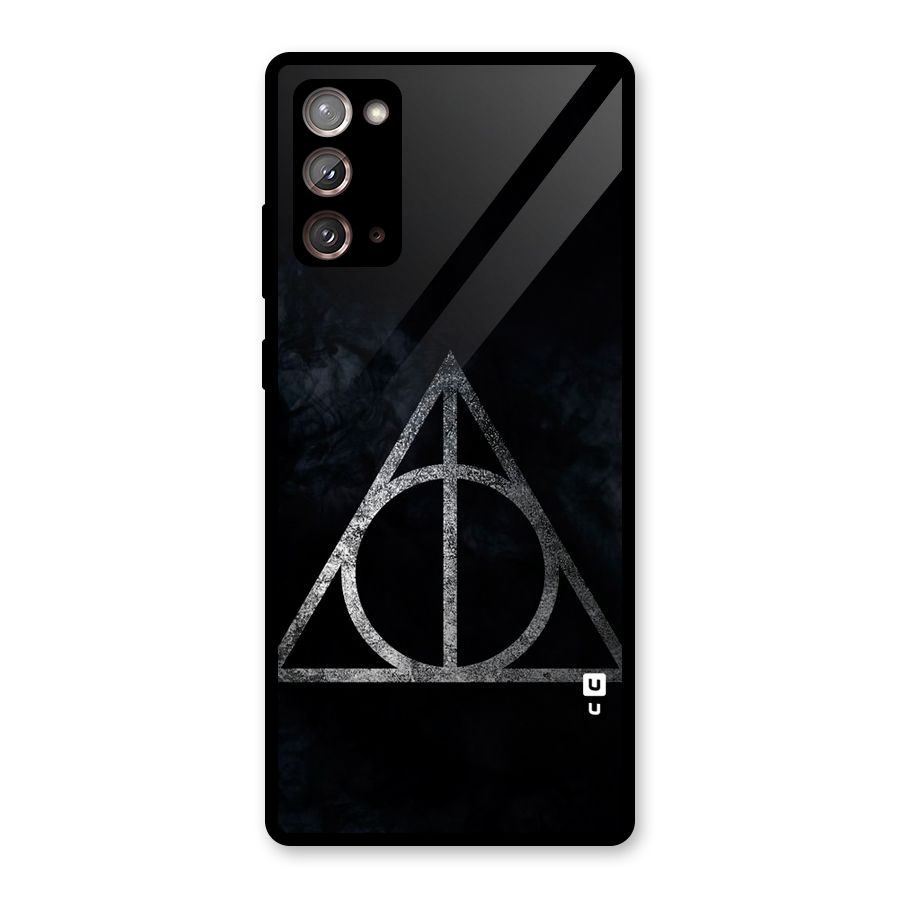 Rugged Triangle Design Glass Back Case for Galaxy Note 20