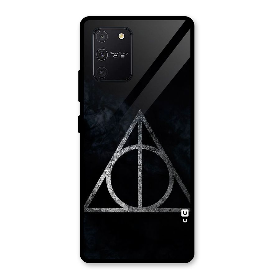Rugged Triangle Design Glass Back Case for Galaxy S10 Lite