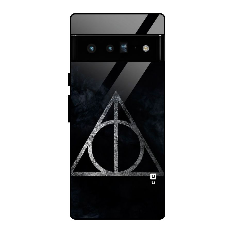 Rugged Triangle Design Glass Back Case for Google Pixel 6 Pro