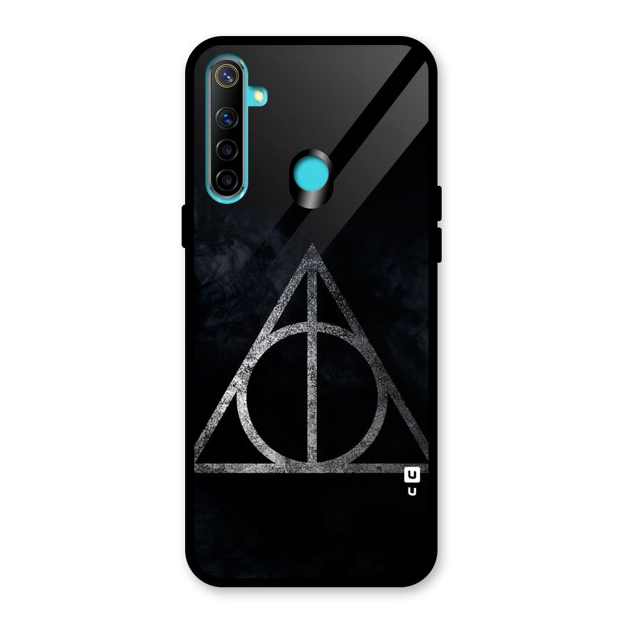 Rugged Triangle Design Glass Back Case for Realme 5