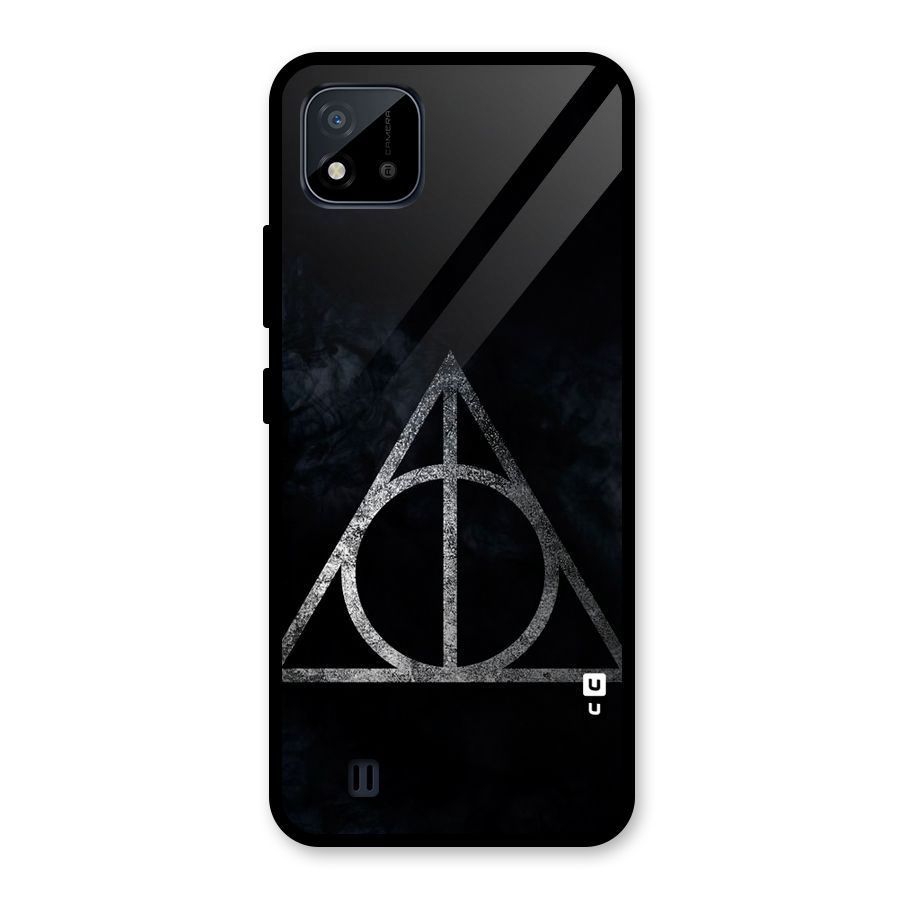 Rugged Triangle Design Glass Back Case for Realme C11 2021