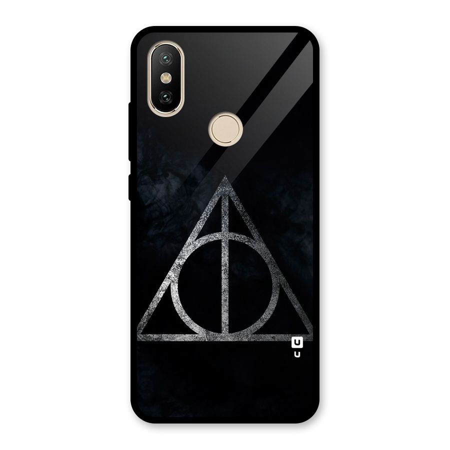 Rugged Triangle Design Glass Back Case for Redmi A2