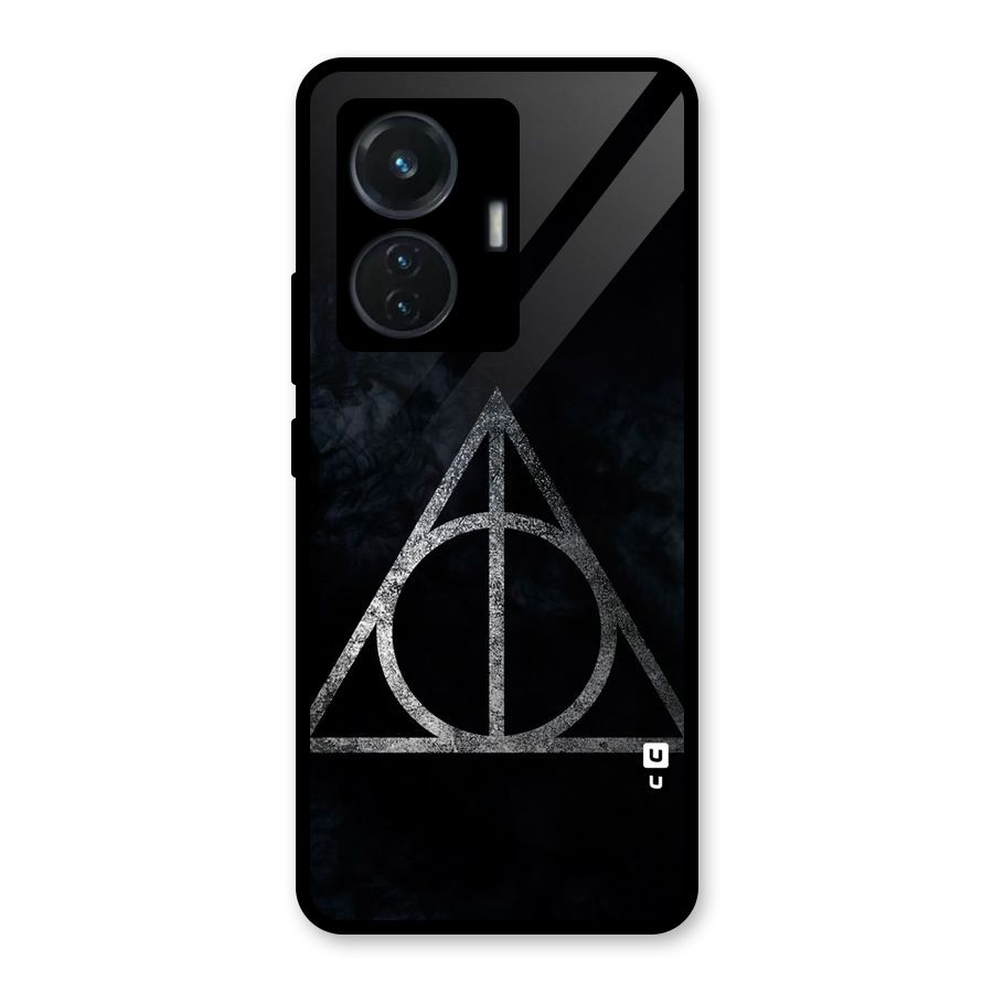Rugged Triangle Design Glass Back Case for Vivo T1 44W