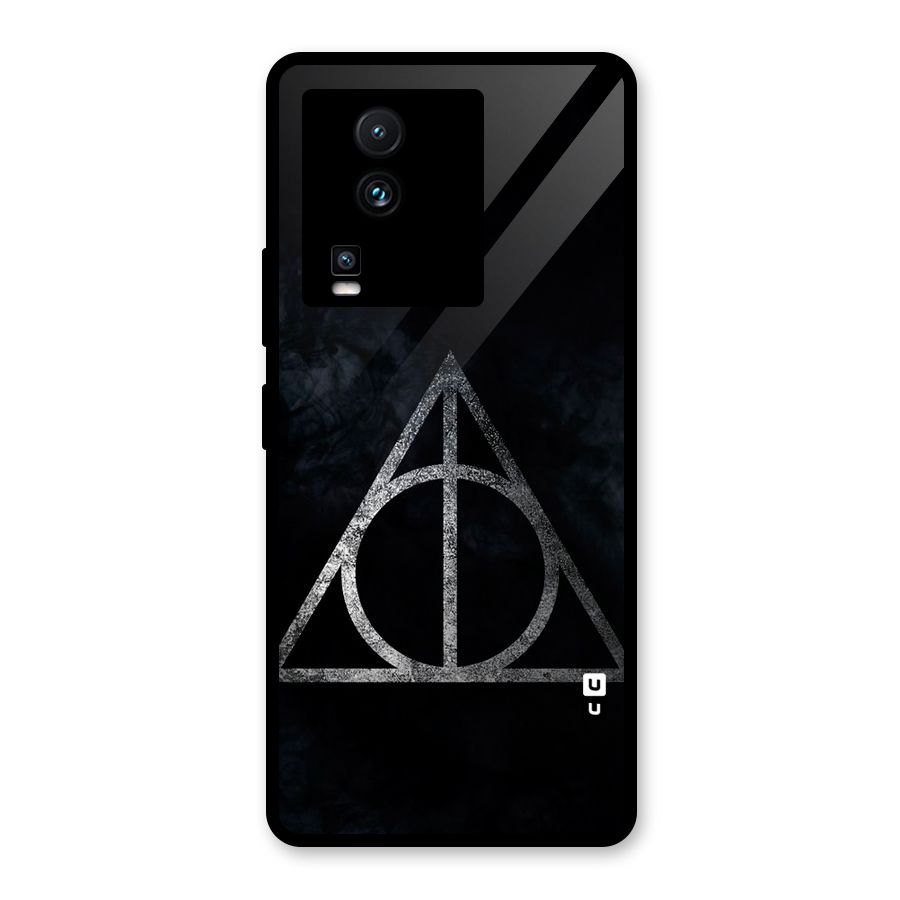 Rugged Triangle Design Glass Back Case for Vivo iQOO Neo 7 Pro