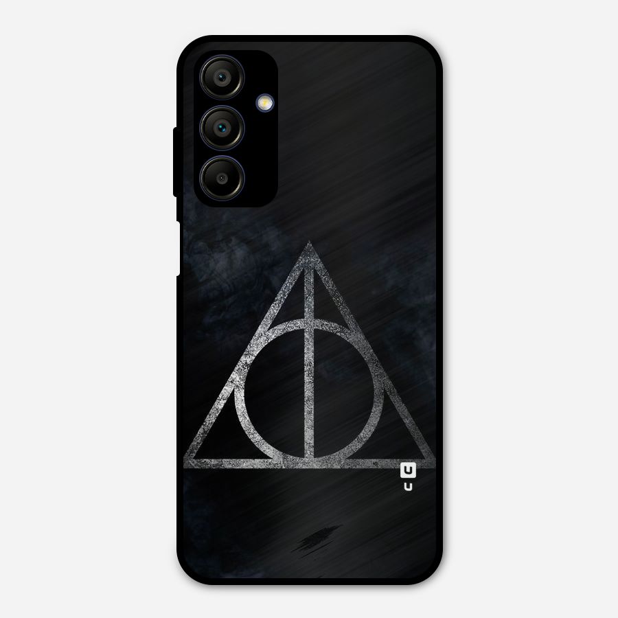 Rugged Triangle Design Metal Back Case for Galaxy A15 5G